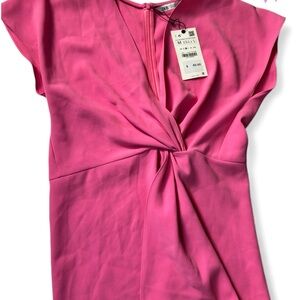 Zara Fuchsia Twist Blouse